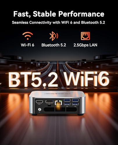 ACEMAGIC M1 Mini PC, AMD Ryzen 7 6800H (8C/16T, bis zu 4,7 GHz), Mini Computer mit 16 GB DDR5 512 GB M.2 SSD,4K-Dreifachdisplay/WiFi 6/BT 5.2/Win11 PRO mit VESA für Spiele und Büro – Bild 5