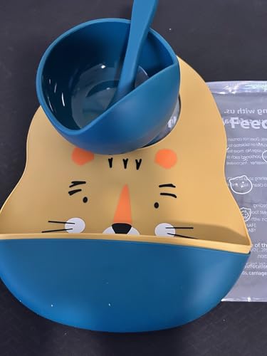 Waterproof Bib Toddler Silicone Baby Feeding Set2