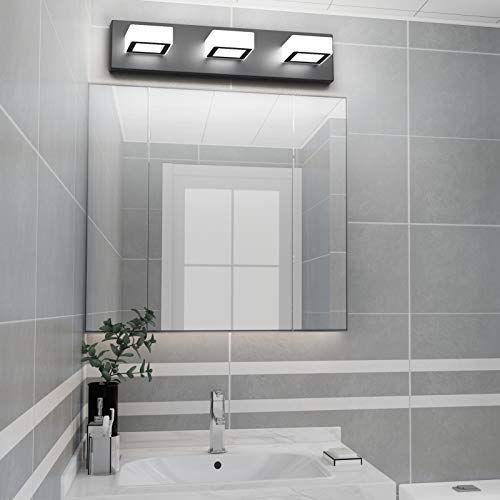 Ralbay LED Modern Black Bathroom Vanity Lights 3 Lights Acrylic Modern Black Bathroom Wall Lighting Fixtures by Ralbay - Image 5