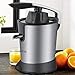 Bakaji Spremiagrumi Elettrico a Pressione Potenza 85W Spremi Agrumi Professionale Corpo in Acciaio Inox Doppio Cono Beccuccio Salvagoccia Dimensioni 23 x 22,2 x 22,2 cm