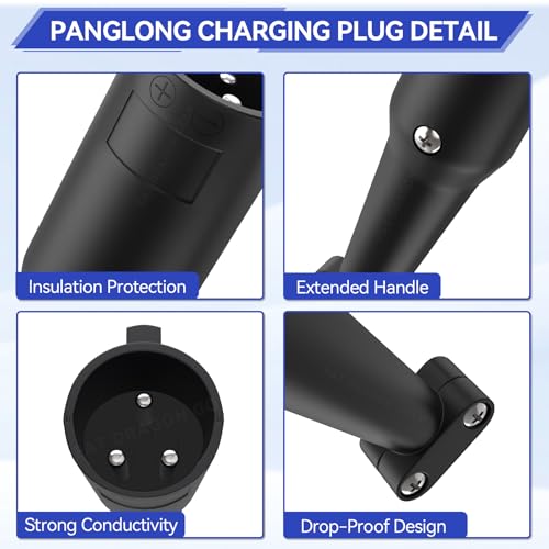 Panglong Club Car Charger Plug 48V, Golf Carts 48V Charger Cord Plug, Suitable for 1995-Up Club Car DS and Precedent Golf Carts, OEM #101828901, 1018289-01 - Thumbnail 2