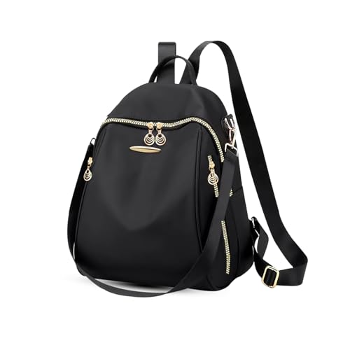 Image of Ethnic Style Waterproof Oxford Backpack for Women & Girls | Fashion Travel Canvas Look Nylon Bag | Large Capacity Printed Laptop Backpack for College