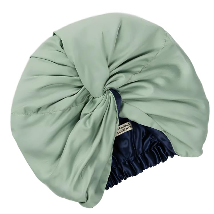 Image of Essentials by Clementine Organic Mulberry Silk Sleep Turban & Bonnet | Silver Ion & Organic Bamboo Silk Lining