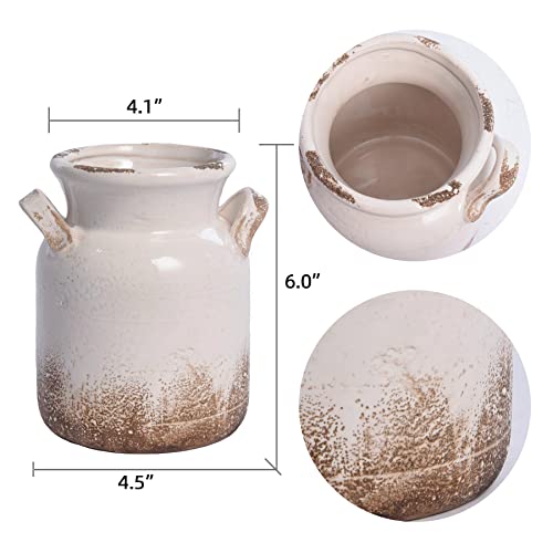 Quoowiit-Ceramic-Rustic-Farmhouse-Vase-Distressed-Decorative-Flower-Vase-for-Home-Decor-Ideal-Shelf-Decor-White-Boho-Vase-for-Living-Room-Bedroom-Kitchen-Office-Decor-Centerpiece-Table-Decorations Quoowiit Ceramic Rustic Farmhouse Vase Distressed Decorative Flower Vase for Home Decor Ideal Shelf Decor White Boho Vase for Living Room Bedroom Kitchen Office Decor Centerpiece Table Decorations