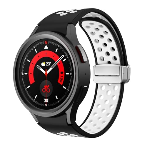Bracelet silicone pour Samsung Galaxy Watch 6 Classic 47mm 43mm et Watch 5 Pro 45mm