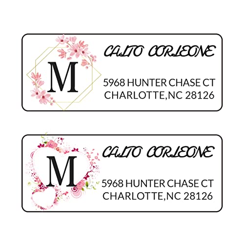 240 Address Labels-,Custom Return Mailing Stickers,Personalized Return Address Labels.self-Adhesive,Flat-Sheet Labels,Personalized Name Stickers (White) #TOP7