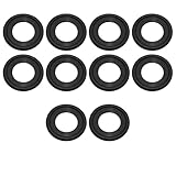 HABNVUON 10PCS Oil Drain Plug Gasket, M14 Rubber Crush Washer Oil Drain Plug, F5TZ-6734-BA Sealing Oil Plug Gasket Replacement, Car Oil Gaskets Rings Accessories Fit for Ford Lincoln Mercury (M14)