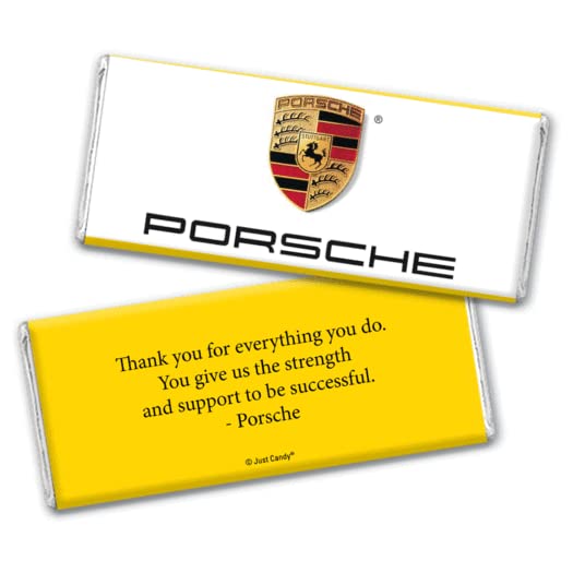 Productos Promocionales 50ct Agregue su logotipo Envoltorios personalizados para barras de caramelo - Amarillo - Caramelo no incluido