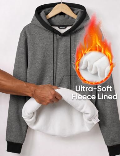 Image of JMIERR Men's Hoodies Sweatshirts Casual Fleece Pullover Hoodie Pocket