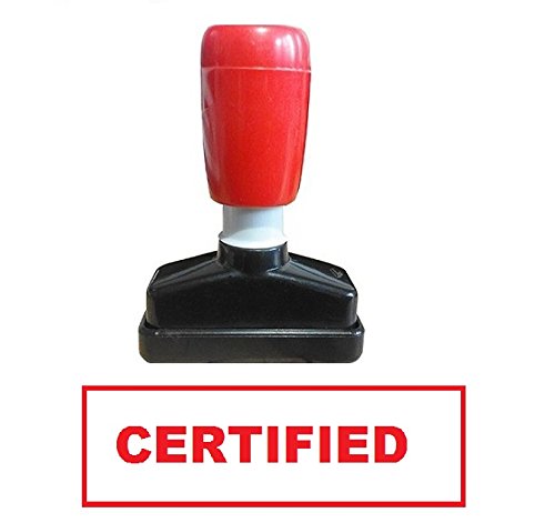 JainTraders Red Pre-Inked Rubber Stamp messasge - Certified [5 Colors]