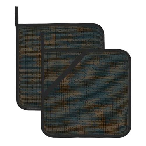 Programming Code 1 - Juego de soportes para ollas resistentes al calor, almohadillas calientes para soporte de ollas de cocina para horno, cocina, barbacoa