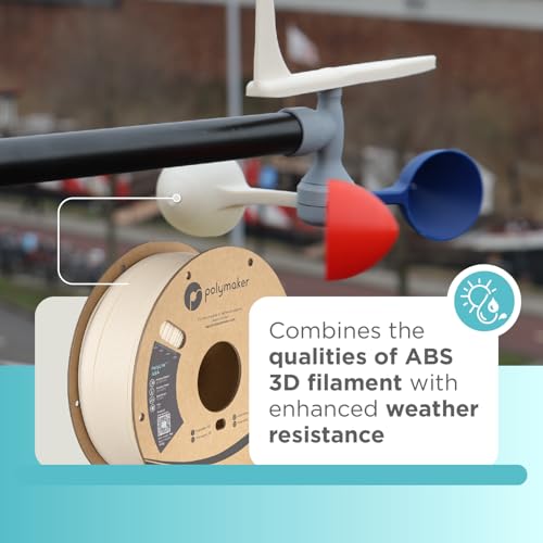 Image of Polymaker ASA Filament 1.75mm Natural, 1kg ASA 3D Printing Filament, Heat & Weather Resistant - ASA 3D Printer Filament Perfect for Printing Outdoor Functional Parts