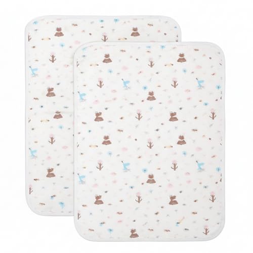 Image of Safe-O-Kid Baby Diaper Changing Mat, 70 x 49 cm Waterproof & Foldable Bed Protector, Soft & Comfortable Changing Pad for Newborns, Travel-Friendly & Easy to Clean - (Pack of 2)