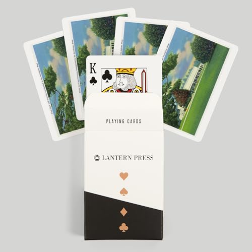 Lantern Press Lenox vista Tanglewood, 52 cartas poker miniatura 6