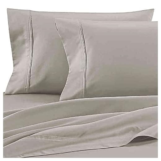 WAMSUTTA Dream Zone 850 Thread Count Pimacott Sheet Set (Silver, Queen)