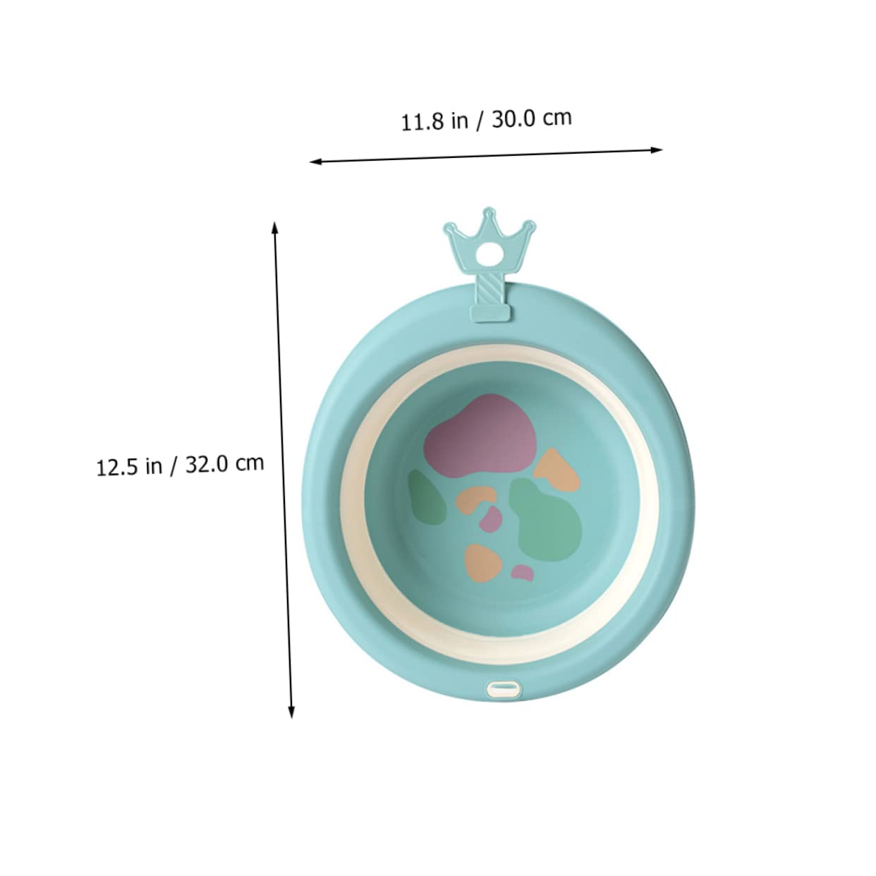 BESPORTBLE Portable Foldable Washbasin with Adorable Cartoon Design Capacity Silicone Face Bathtub for Outdoor Foot Washing and Daily Bathing Safe PP Material for Newborns