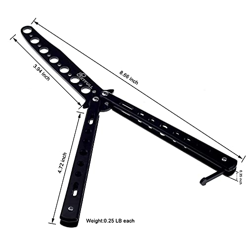 Ietfull Butterfly Knifes Butterfly Practice Knife Trainning Practice Comb Unsharpened Blade For Practicing Flipping Tricks 2Pcs #TOP2