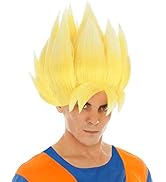 CoolChange Dragon Ball Perücke von Son Goku, Variante: Super-Saiyajin (Blond)