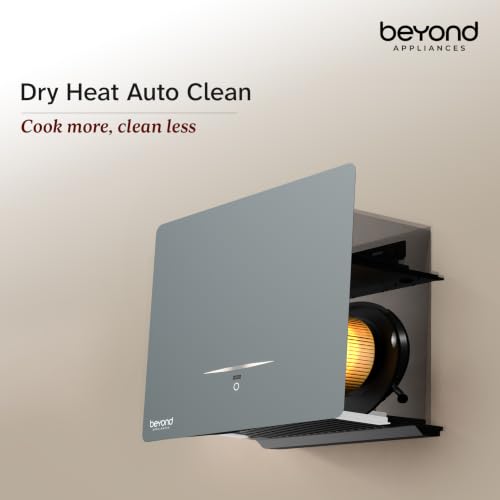 Image of Beyond Appliances Cube Pro Plug N Play BLDC Ductless Kitchen Chimney | 1500 CMH| Auto-Clean| 5-Stage Charcoal Activated Filter +4Yr Warranty| 3-way Suction| 15Yr Motor + 2Yr Warranty| 45dB| 60cm| Grey