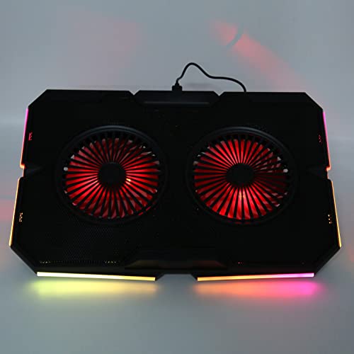 Base para laptop con RGB y doble ventilador silencioso miniatura 7