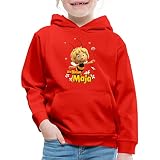 Spreadshirt Die Biene Maja 3 Das Geheime Königreich Film Logo Kinder Premium Hoodie, 110-116, Rot