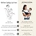 Baby Sling Carrier,Baby Carrier Newborn to Toddler Carrier Essentials Safety Non-Slip Baby Half Wrapped Sling Hip Holderr Carrying 8-35lbs(Black)