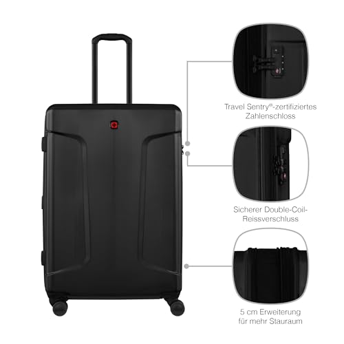 Image of WENGER Legacy - DC Large Hardside Case, Black, 99 Liters, Swiss Designed-Blend of Style & Function, 610867