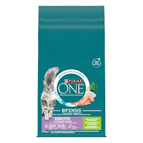 PURINA ONE Bifensis Sensitive Crocchette per Gatti Adulti con Tacchino e Riso Sacco da 9.75kg