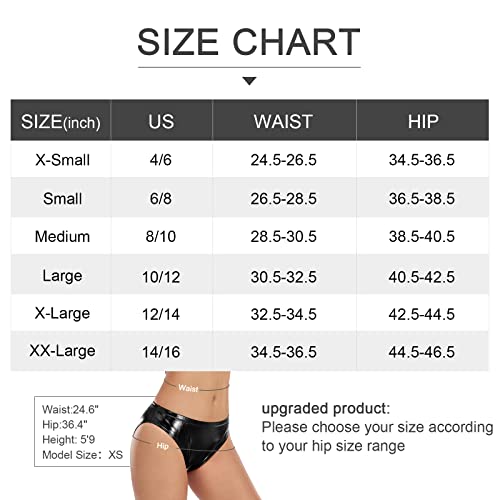 Kepblom Women Shiny Metallic Panty Briefs High Cut Ballet Dance Underwear Shorts #TOP5