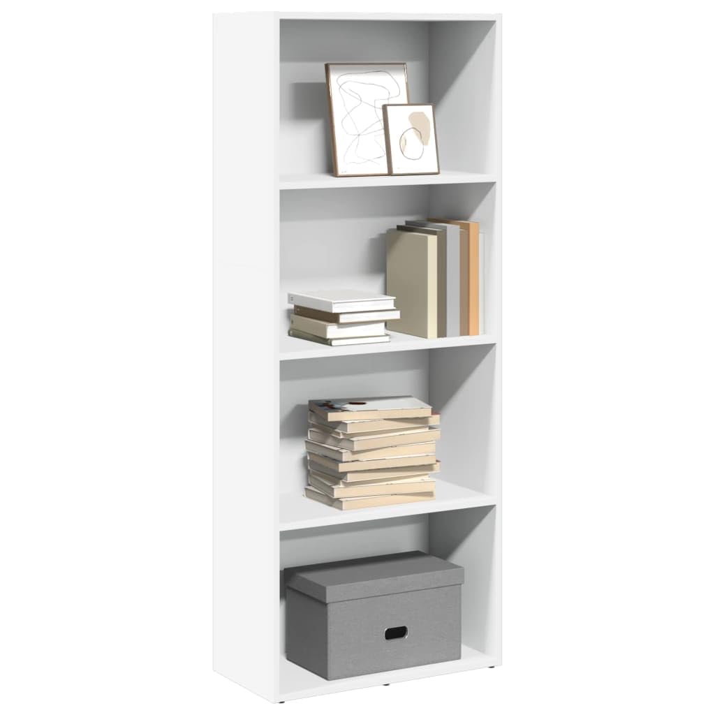 Generisch Bücherregal Weiß 60x30x152 cm Holzwerkstoff,Möbel,Regalsysteme,Bücherregale Bücherschränke-857908