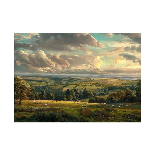 Pintura de paisaje rural en lienzo decorativo para pared de tu dormitorio u oficina