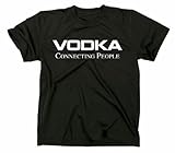S-XXL Vodka Connecting People Fun T-Shirt Nokia Kult, schwarz, XXL