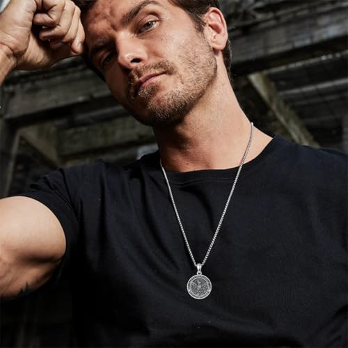 SIMONLY Phoenix Necklace For Men 925 Sterling Silver Phoenix Rising Jewelry Gift Phoenix Nirvana Fire bird Necklace2