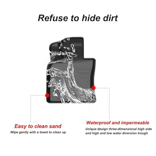 Tapis de sol voiture pour Avalon 2019-2023 imperméable noir