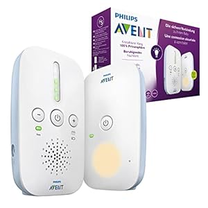 Philips Avent DECT-babyfoon – Storingsvrije verbinding – Energiebesparende ECO-modus – Geluidsniveaulampjes – Bereik tot…