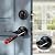 Knobonly 1 Pack Keyed Alike Front Door Handle with Single Cylinder Deadbolt, Matte Black Exterior Door Lock Set, Zinc Alloy