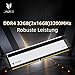 JAZER DDR4 RAM 32GB (2x16GB) 3200MHz CL18, XMP 2.0 Übertaktung, 1.35V UDIMM Desktop Speicher, Hochleistungs-Gaming Arbeitsspeicher - Schwarz
