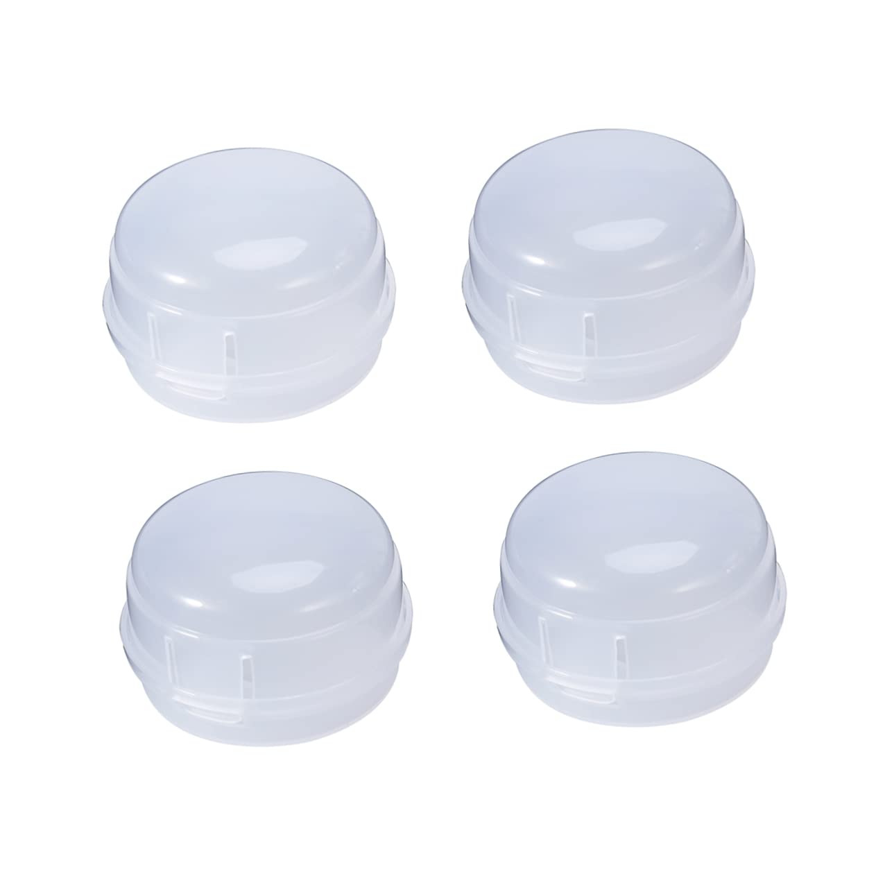 Totority Protective Stove Knob Covers for Gas Stove 4 Covers Universal Fit Removable Black