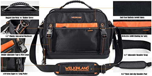 42-Pockets Tool Bags For Men, Hvac Tool Bag, Tool Bag Organizer, Electrician Tool Bag, Tools Bag, Tool Tote Bag,Tool Tote, Waterproof Tool Bag, Tool Bags For Electricians, Tool Bags For Construction #TOP6