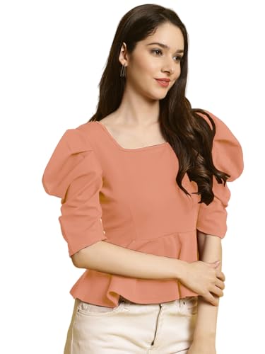 Image of Fabflee Women's Solid Regular Fit Top
