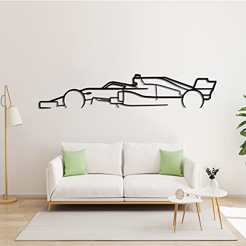 Image of seemy Formula 1 Car Metal Wall Art, F1 Car Poster, Formule One Racing Gifts For Men, Automotive Decor, Perfect for Car Wall Decor, Garage Decor, Metal Wall Art, Decor For Car (24 inch x 4 inch)