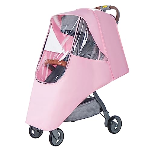 IWOWHERO Outdoor Stroller Rain Cover Windproof Stroller Cover Spittle-Proof Fits Standard