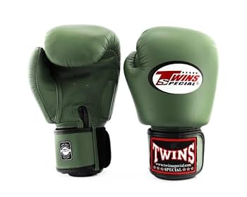 希少カラー TWINS ボクシンググローブ 8oz カーキ 美品 ツインズ 新品 TWINS グローブ 8oz オリーブ 本革製 ツインズ 送料込