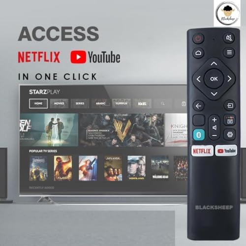 Image of BLACKSHEEP Remote Compatible with Lloyd Smart LED LCD TV with Netflix and YouTube Function (Without Voice). Models 32HS410D, 32HS301C, 43UX900D Please Match with Your existing tv Remote