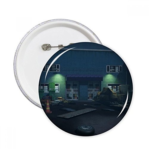 Badge rond LopNorZombie de DIYthinker : 5 broches de décoration de vêtements style horreur