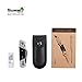 Heavy Duty Folding Utility Knife Dual Blade/Box Cutter with Leather Sheath + 5 SK5 Blades (Professional Grade)