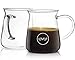 Kavako Borosilicate Glass Coffee Mug - Thermal Shock Proof, Condensation-Free and Specially Designed Rim for Comfort, Set of Two Coffee Mugs - 10 oz. Each