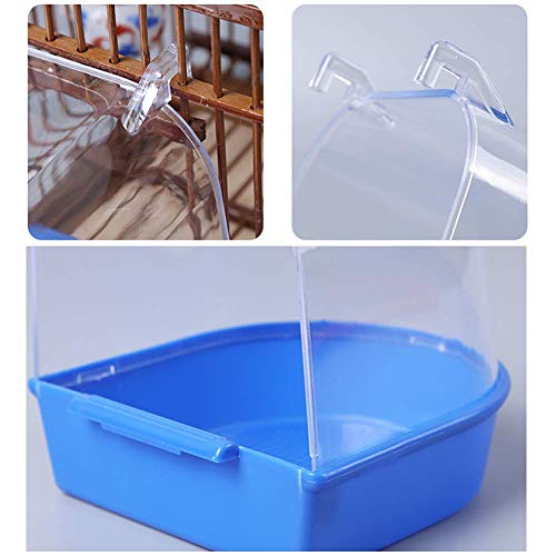 Bird Bath for Cage, Parrot Bird Bath, Hanging Bath for Bird Pet Birds Cage Hanging Accessory Bowl Birdbath Pet Birds Cage Hanging Bathtub Small Bird Water Bath Tub