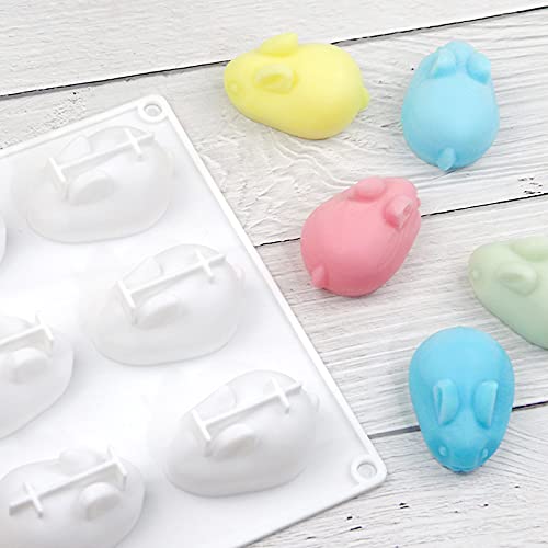 Amazon.co.jp: Kingsie シリコンモールド うさぎ 6個取り ムース