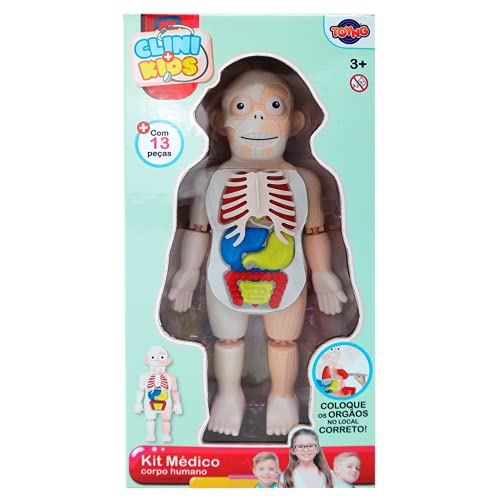Toyng KIT MEDICO CORPO HUMANO EM PLASTICO / 1DZ GLIE